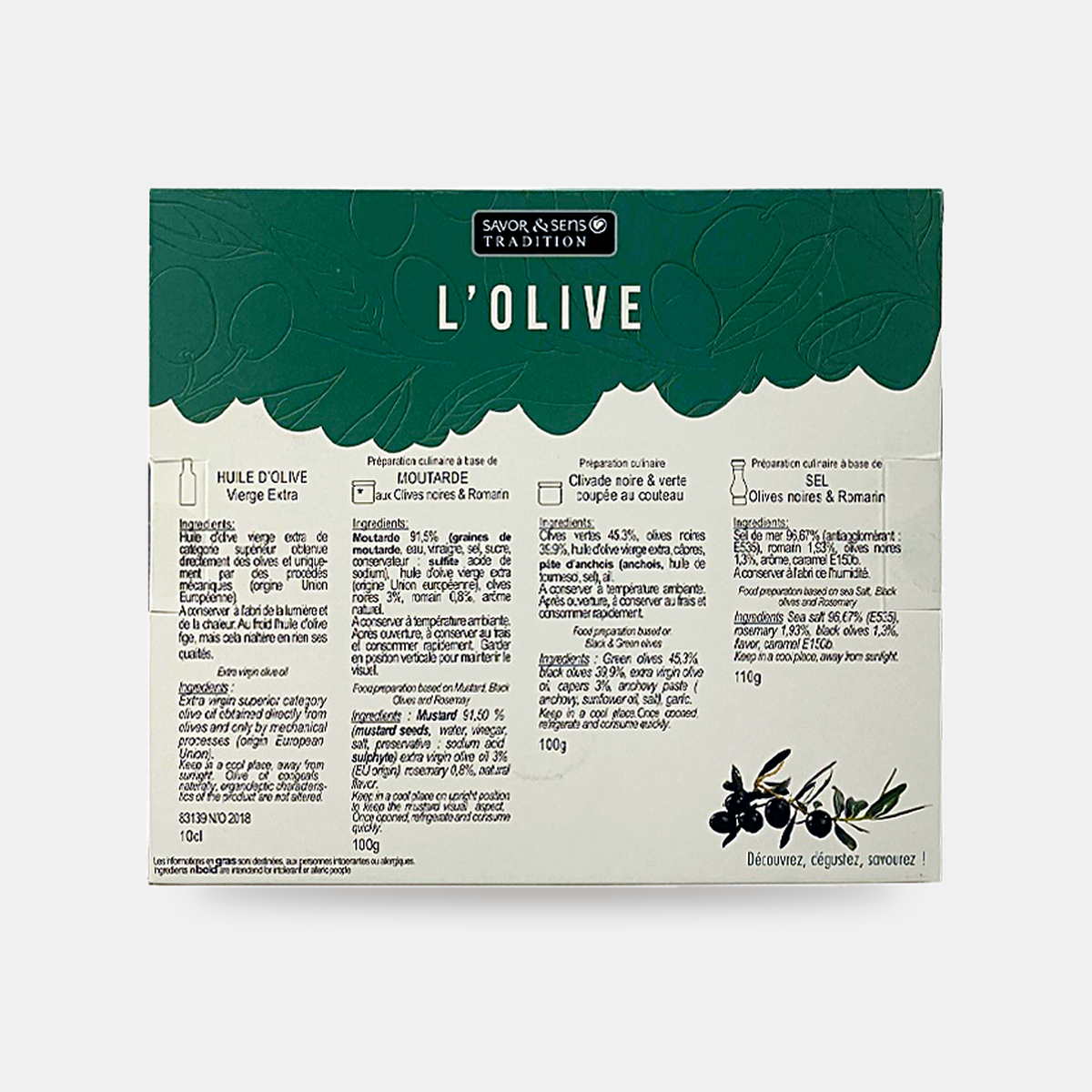 Coffret "Autour de l'olive"