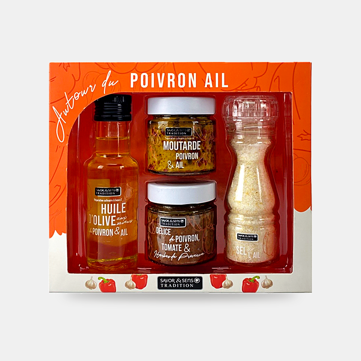 Coffret "Autour du poivron & ail"