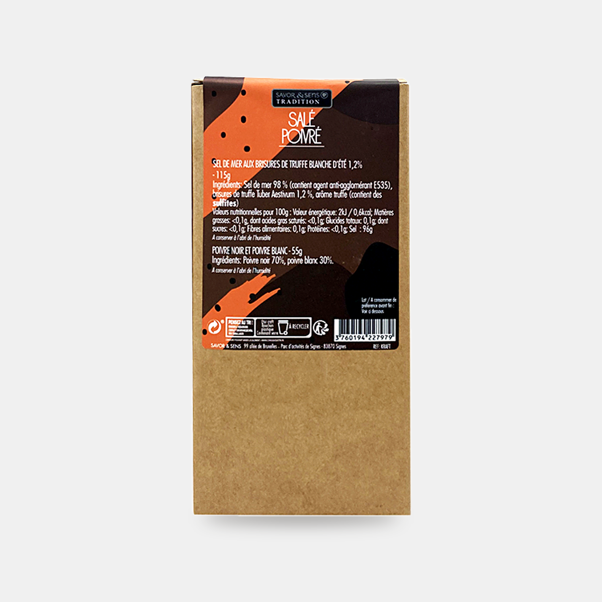 Duo salé/poivré — sel & poivre truffe