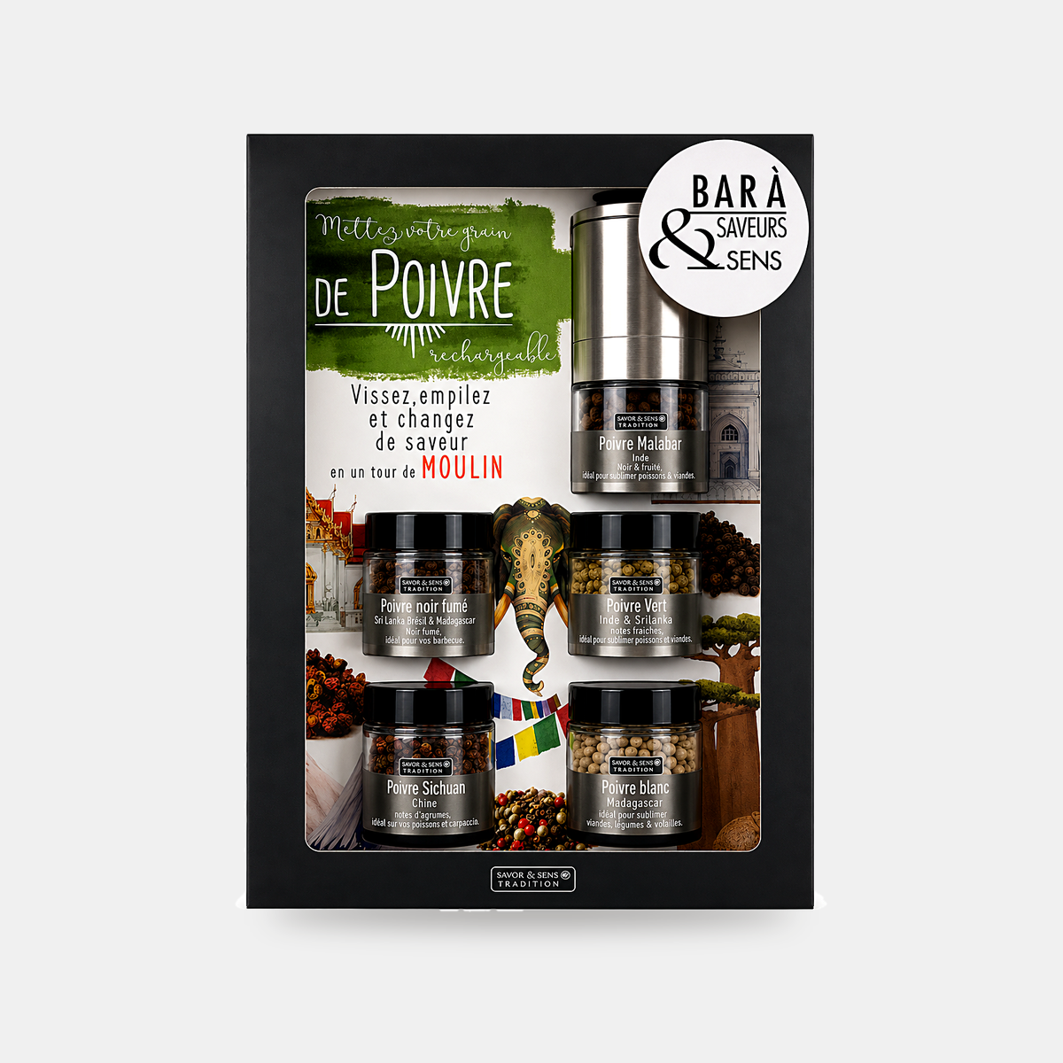 Coffret Bar à poivres