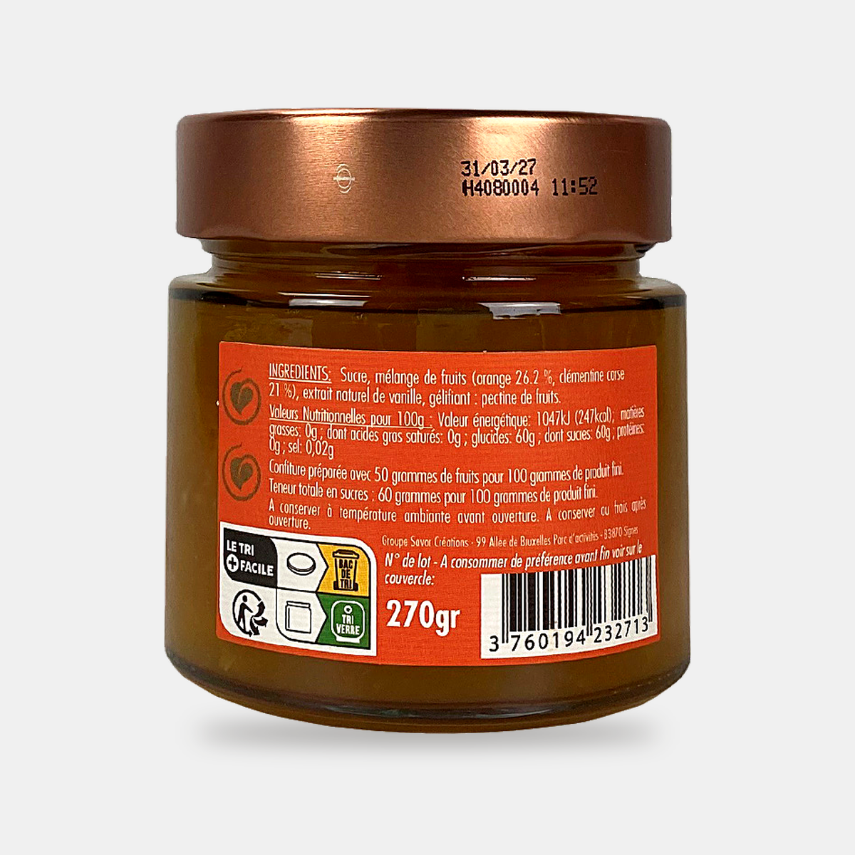Confiture Orange & Clémentine