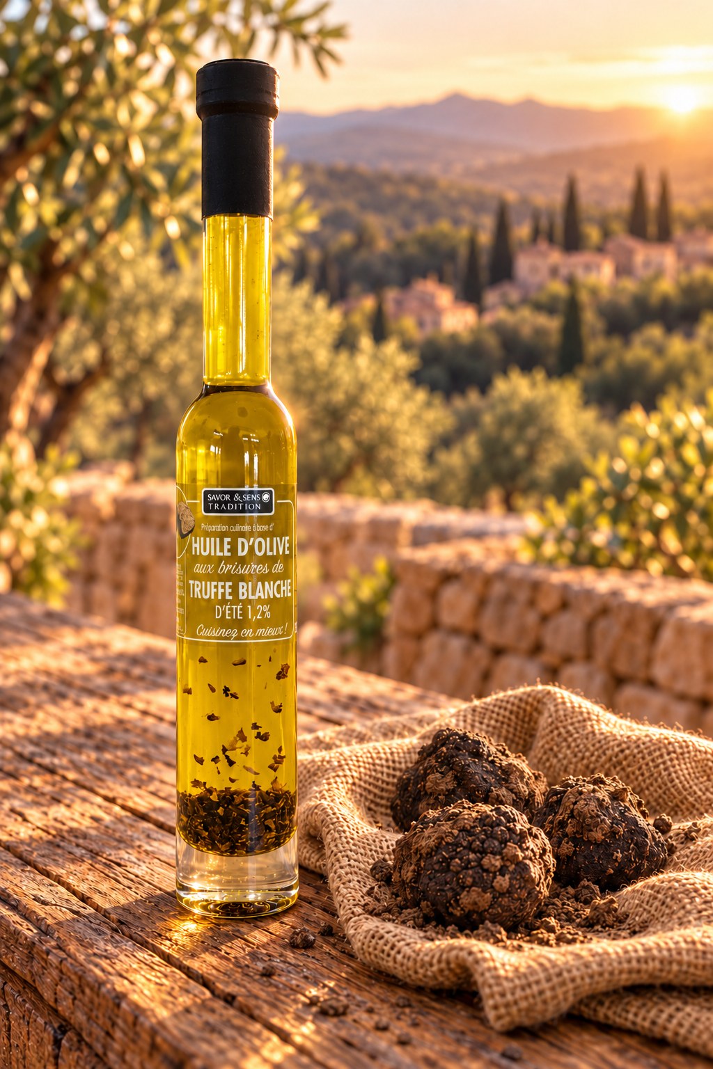 Ambiance – Huile d'olive aux brisures de Truffe blanche dété