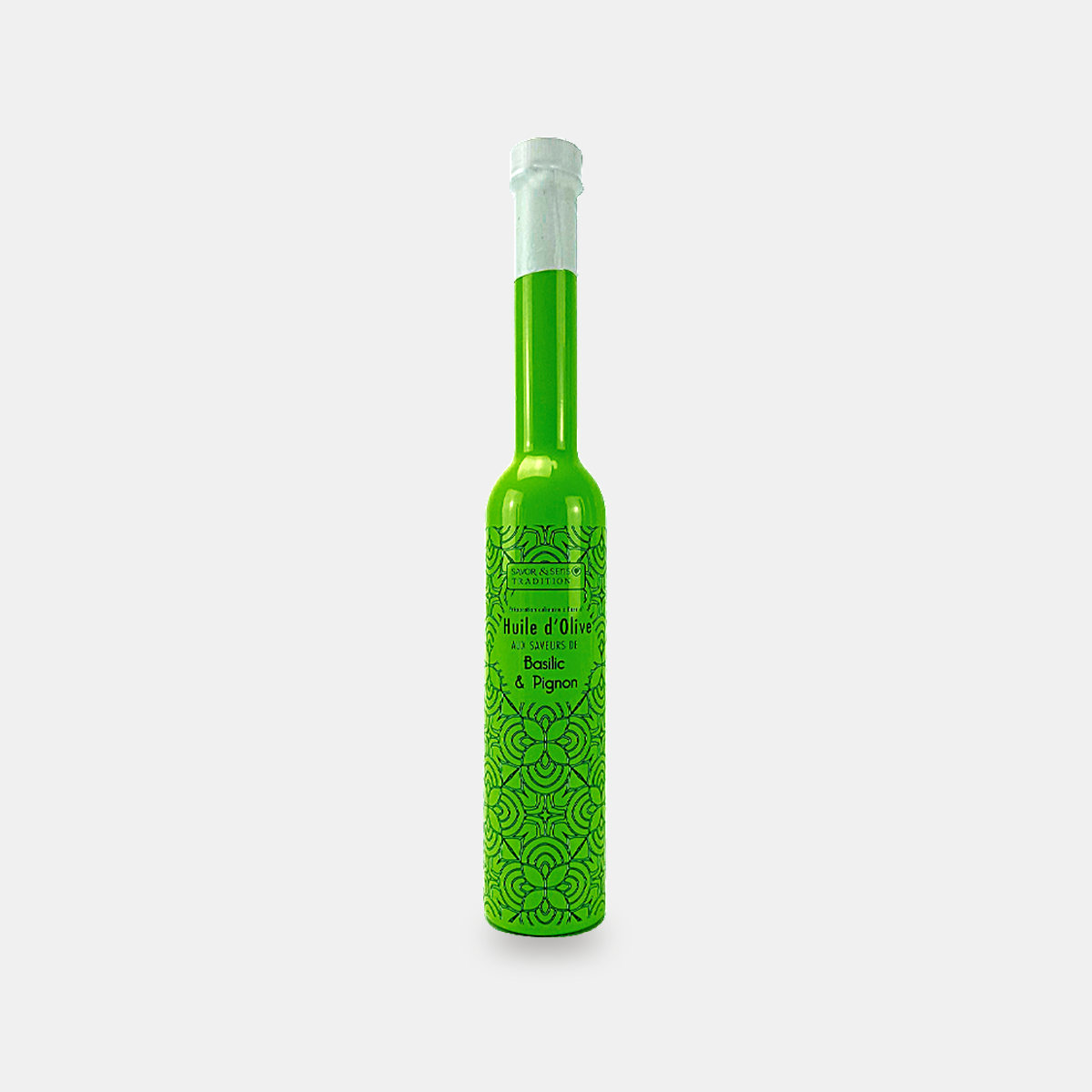 Huile d'olive saveur basilic & pignon