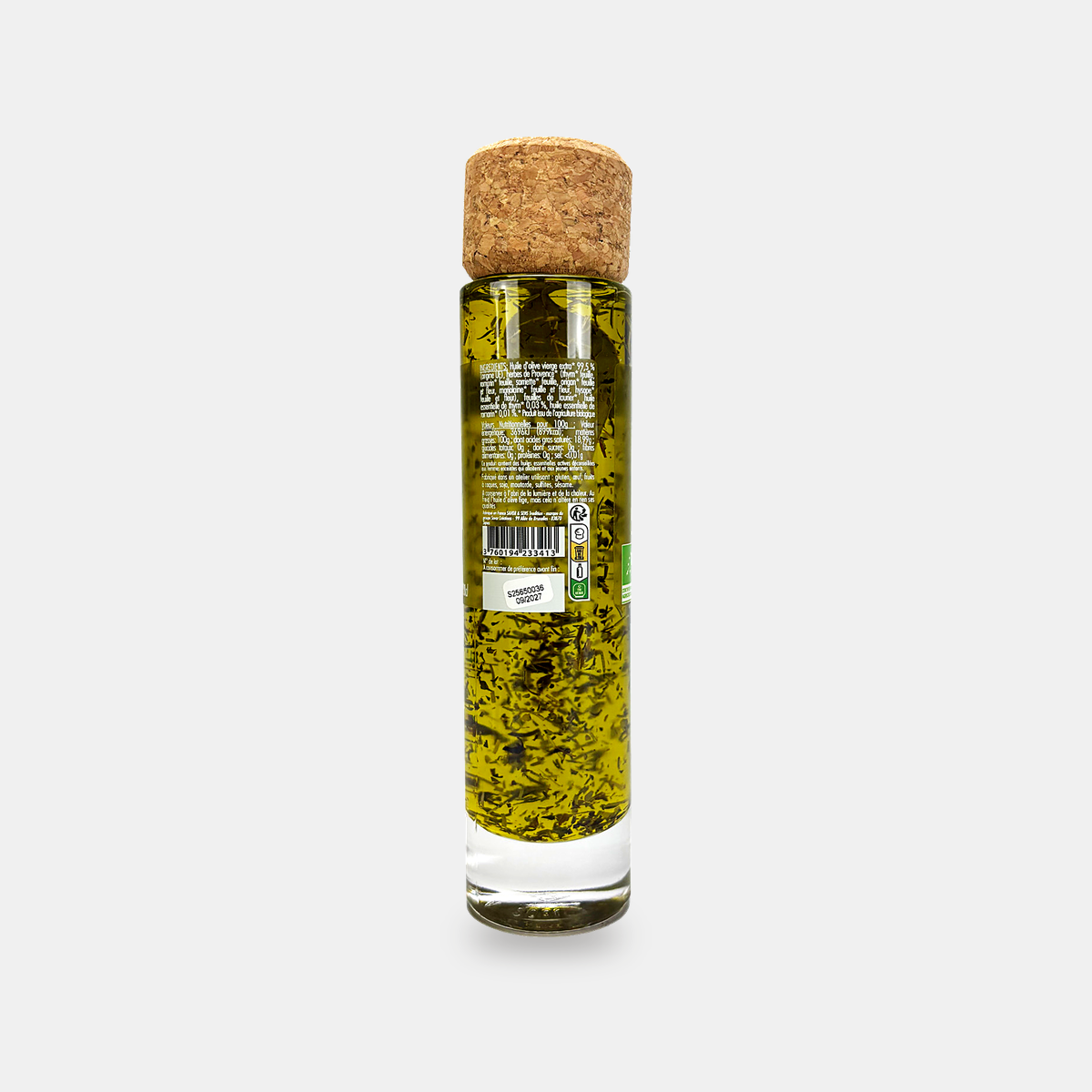 Huile d'olive à l'huile essentielle de Thym & Romarin
