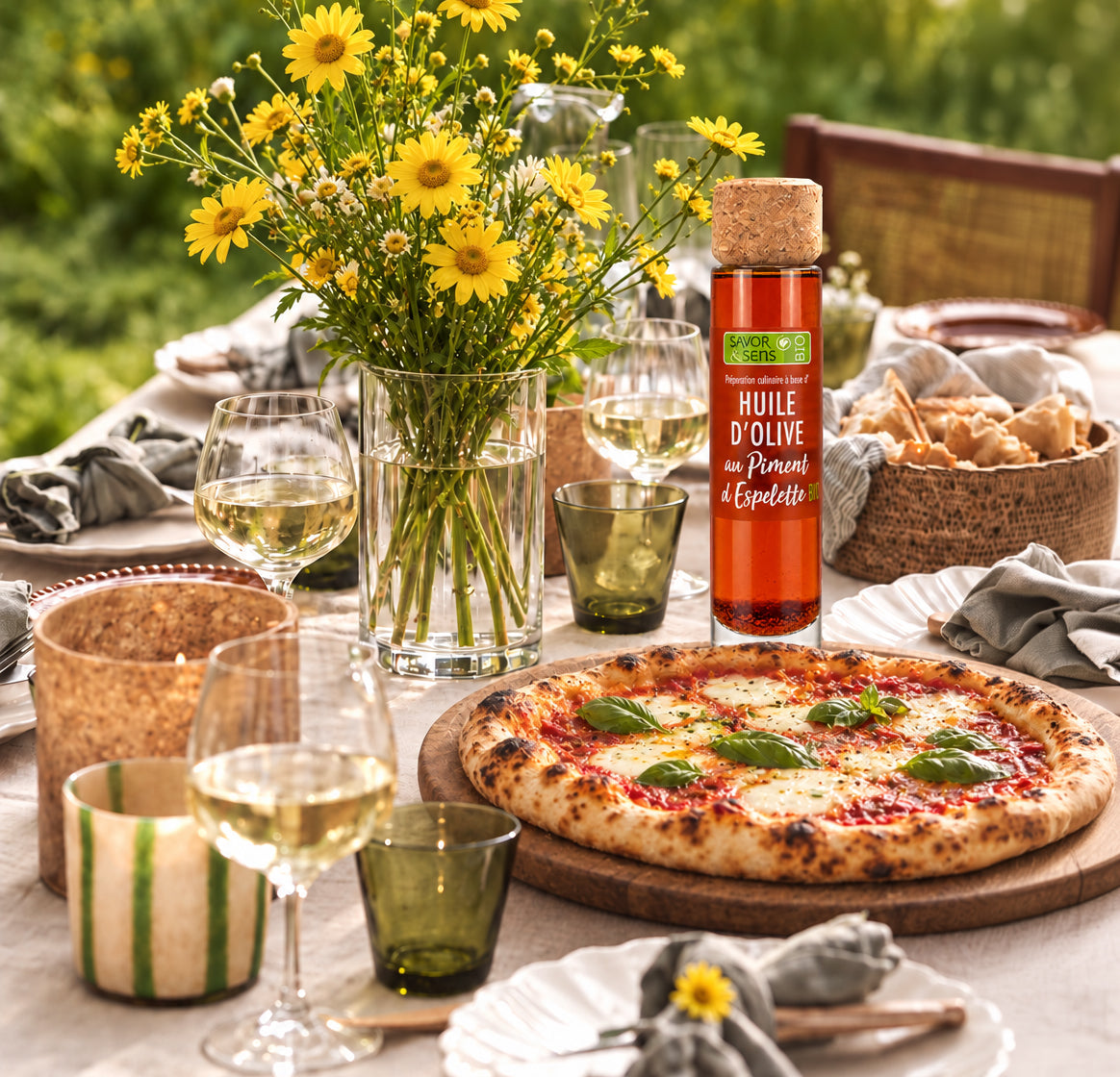Huile d'olive Piment d'Espelette BIO
