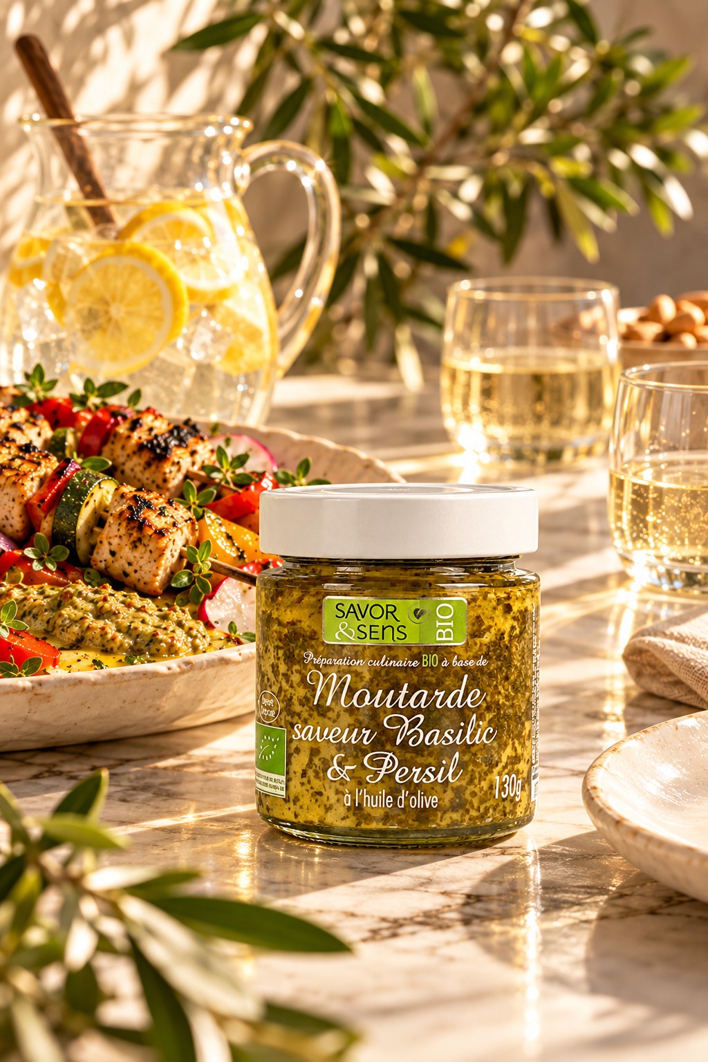 Ambiance – Moutarde Bio au Persil saveur Basilic*