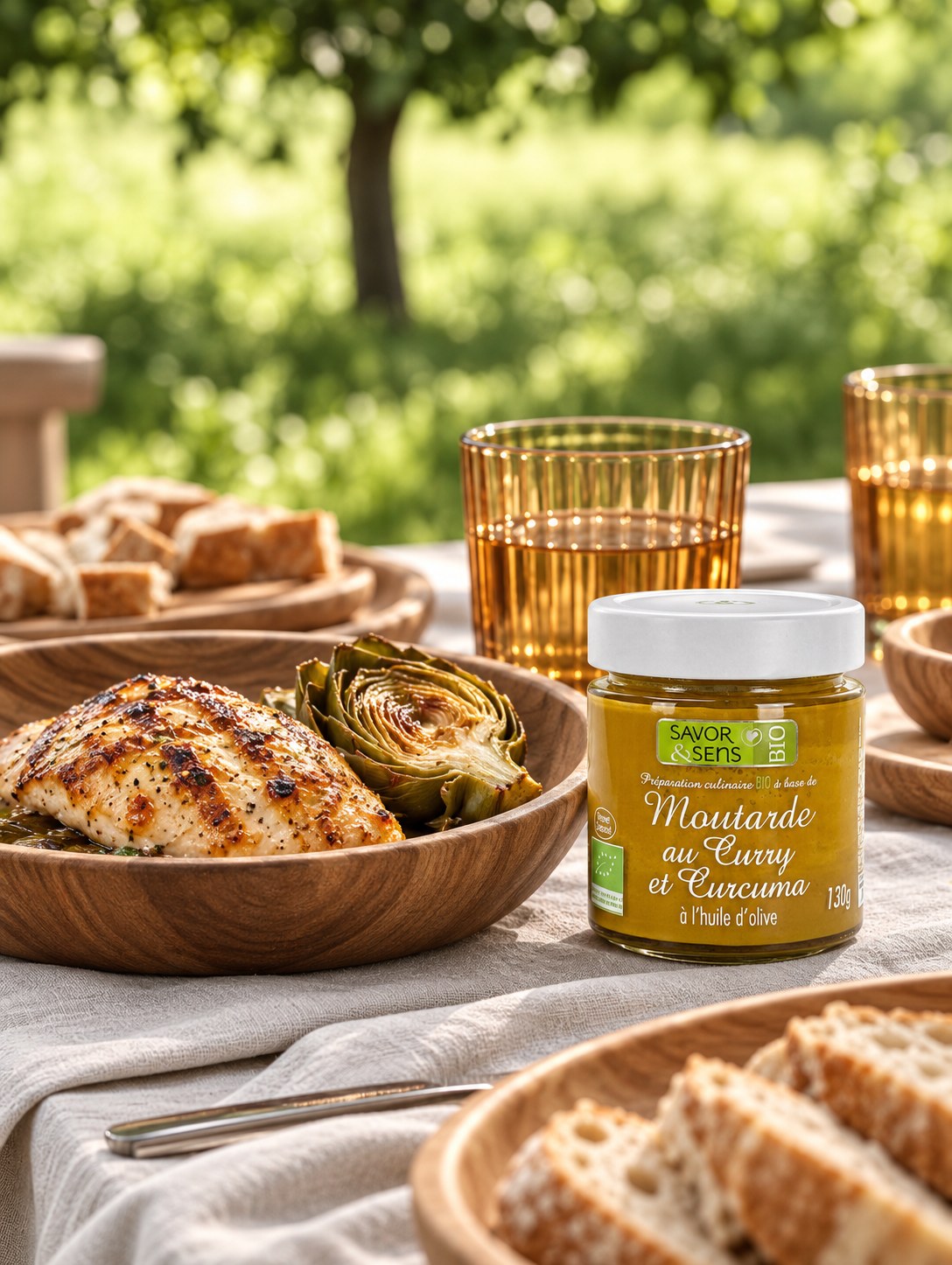Lifestyle – Organic curry & turmeric mustard