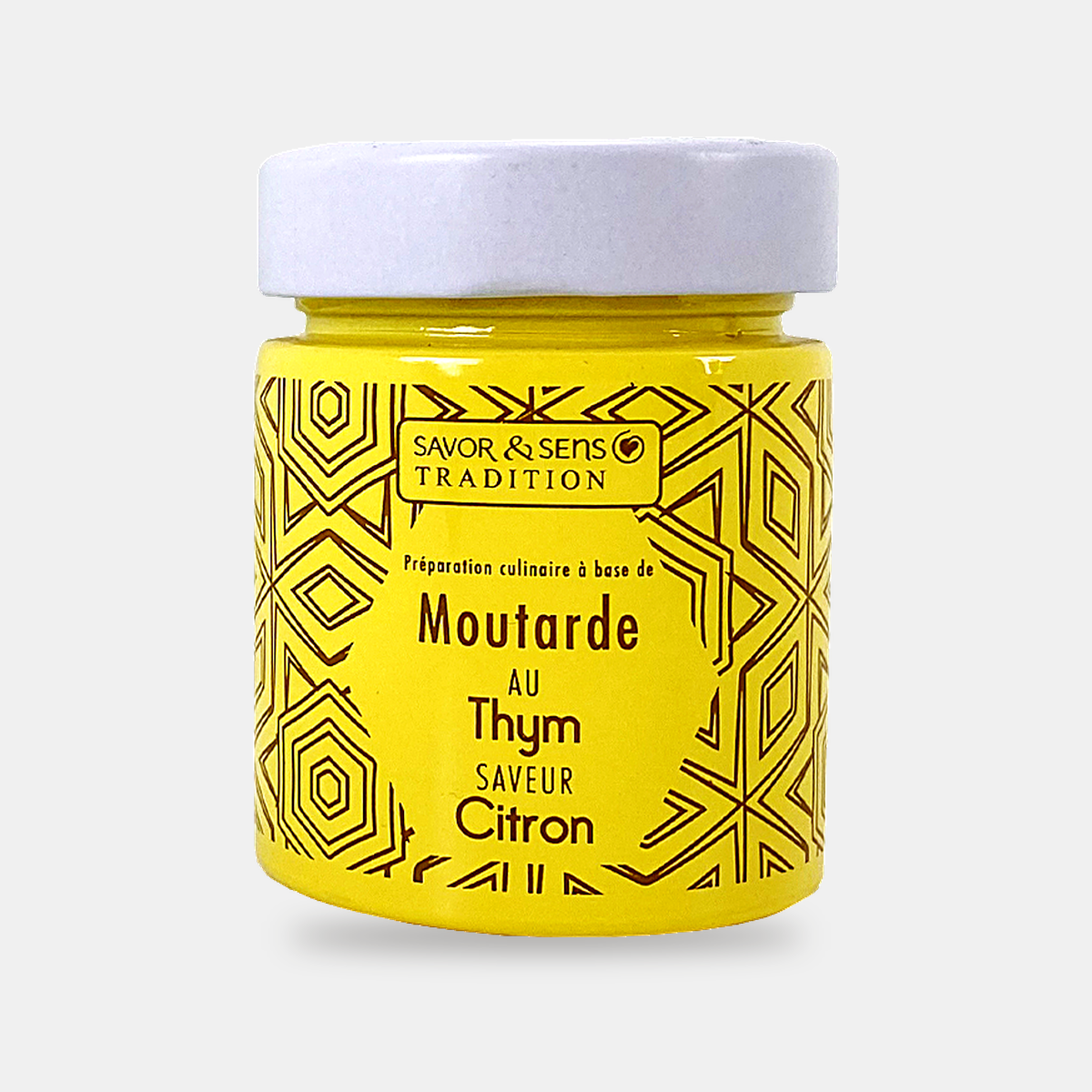 Senf mit Zitrone-Thymian-Geschmack