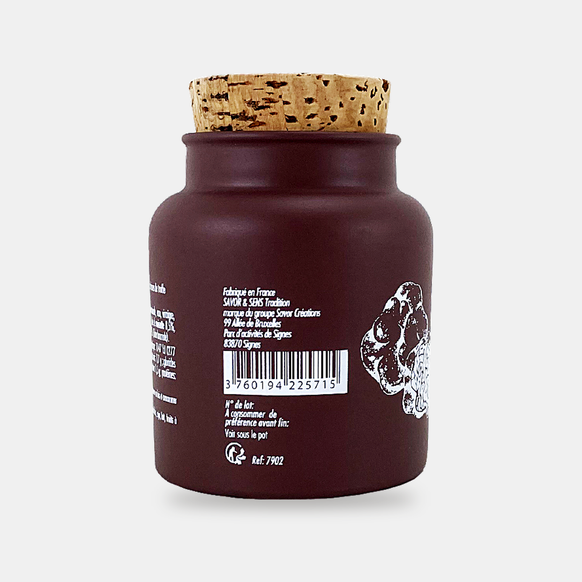 Moutarde aux brisures de truffe brumale et noisettes torréfiées