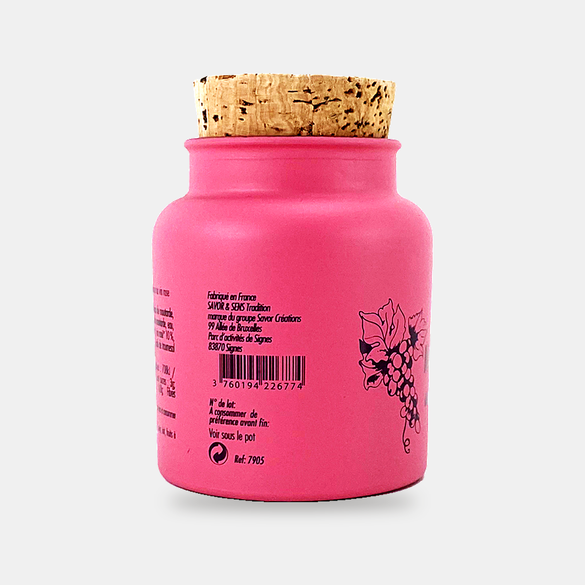 Moutarde à l'ancienne au rosé du sud et basilic