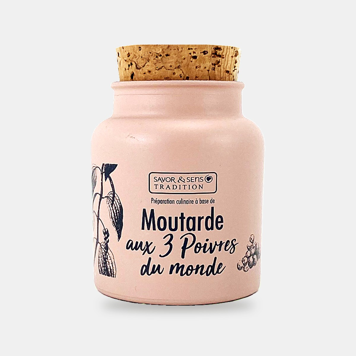 Moutarde aux 3 poivres du monde – face