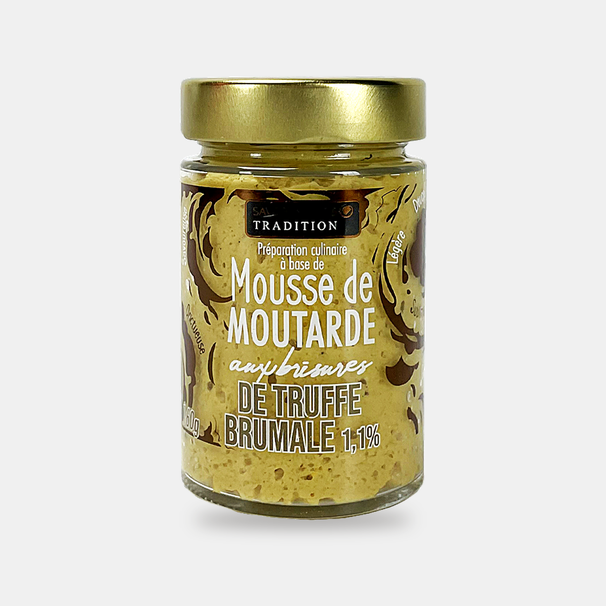 Mousse de Moutarde aux brisures de truffe brumale