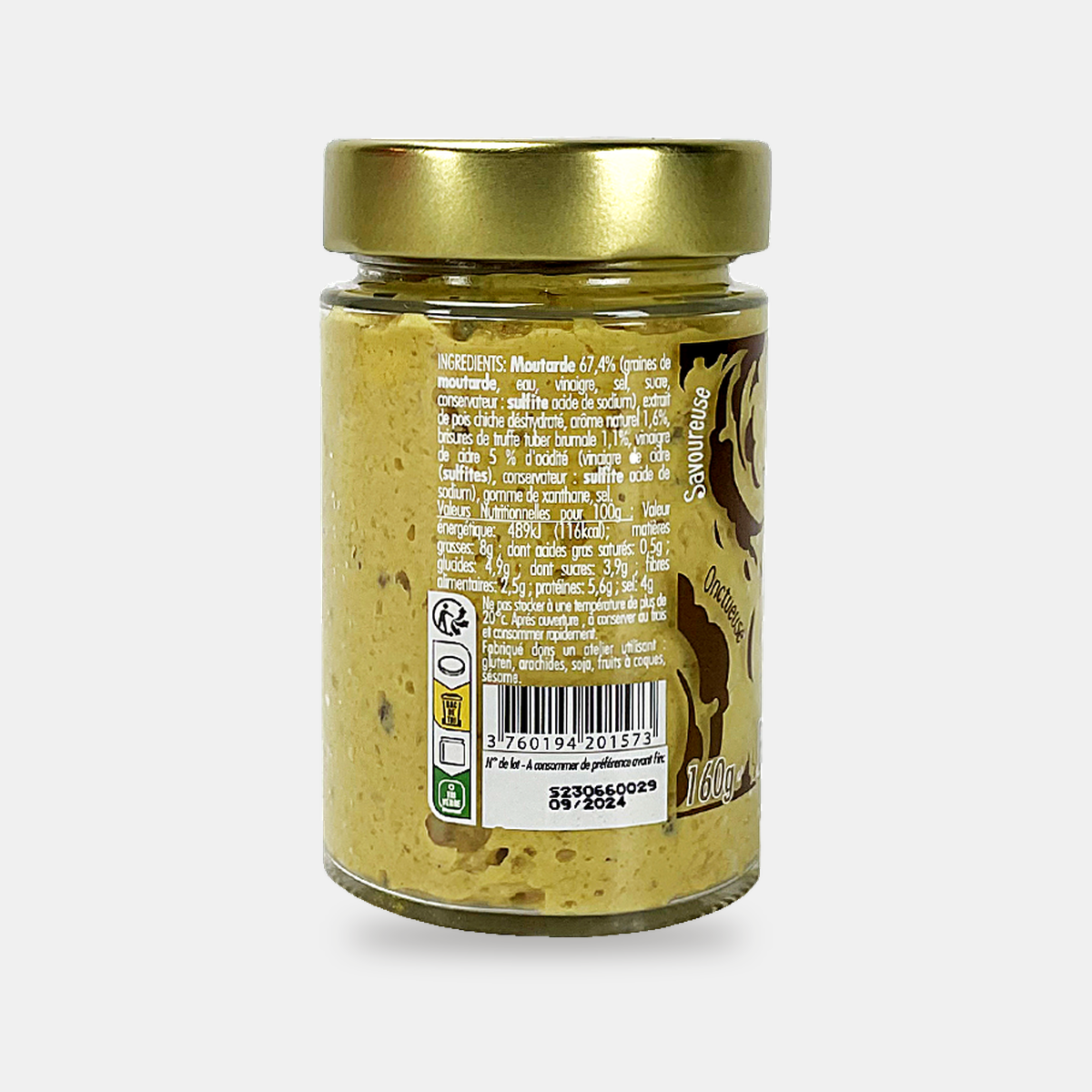 Mousse de Moutarde aux brisures de truffe brumale