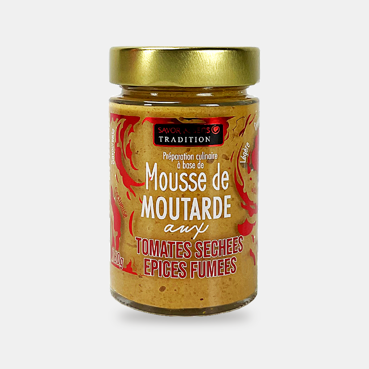 Mousse de Moutarde aux tomates séchées et épices fumées