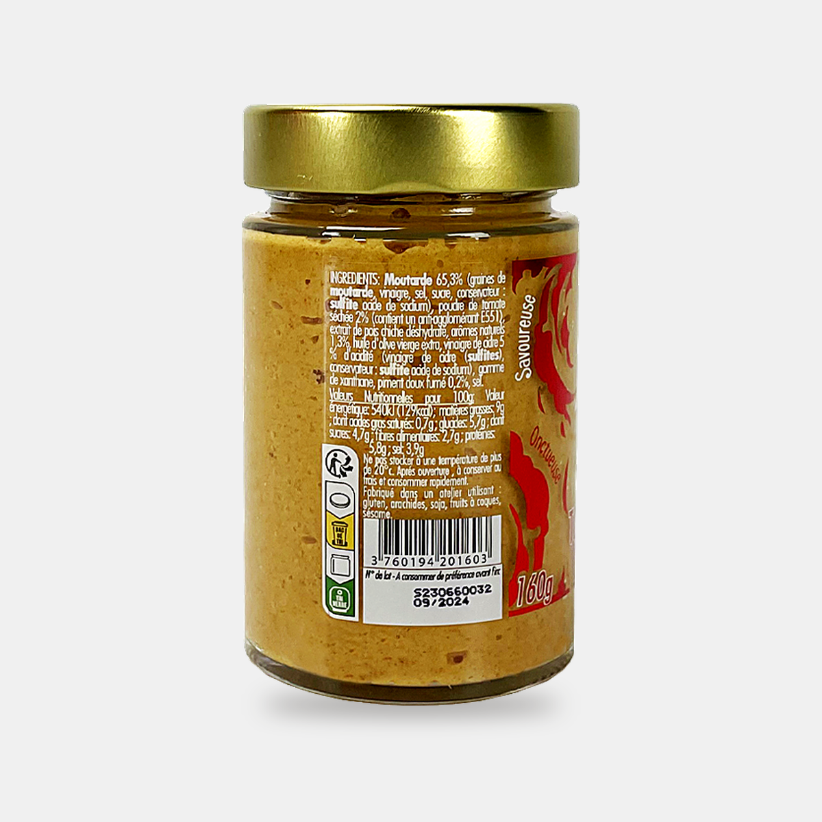 Mousse de Moutarde aux tomates séchées et épices fumées