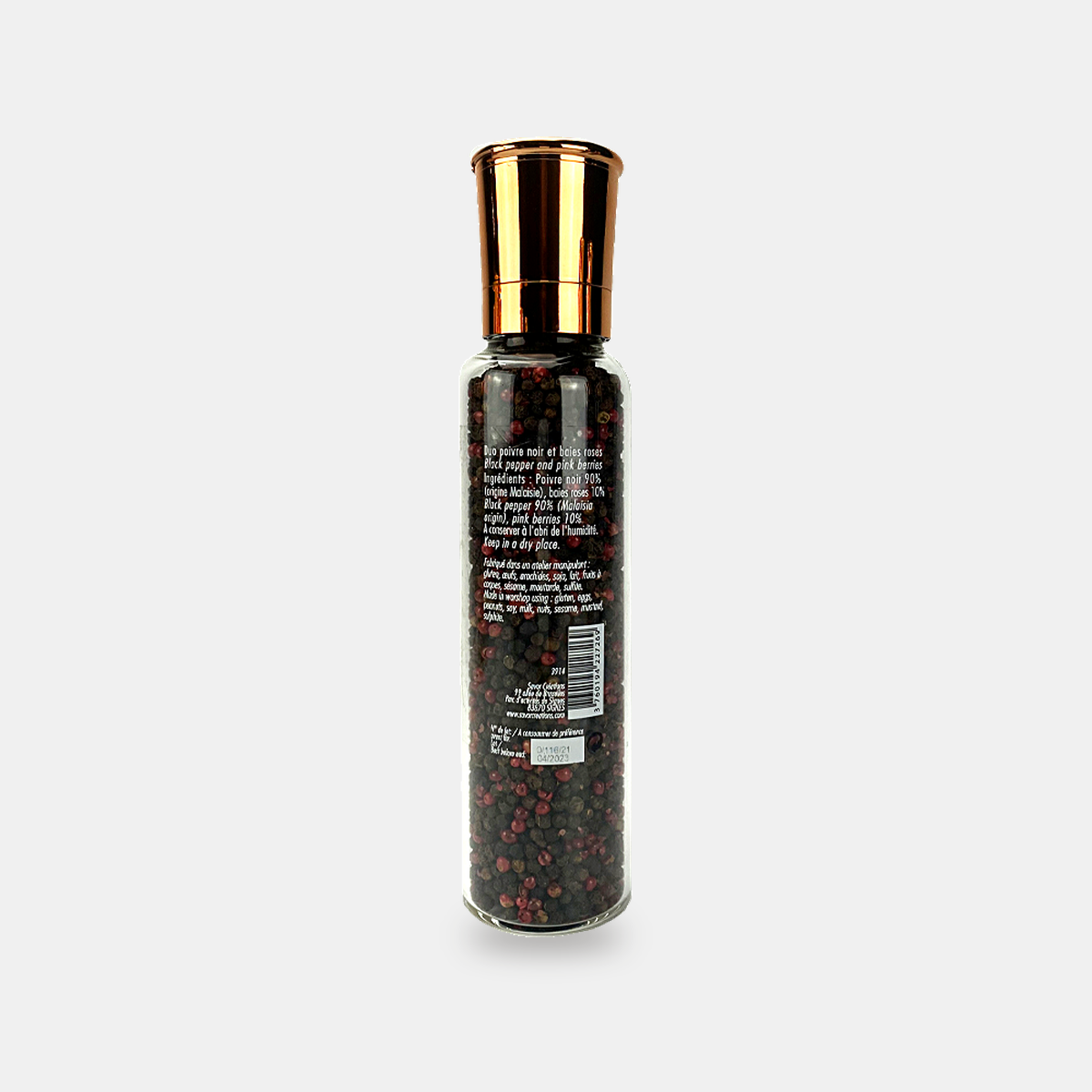 Schwarzer Pfeffer und Rosa Beeren – große Mühle 170 g