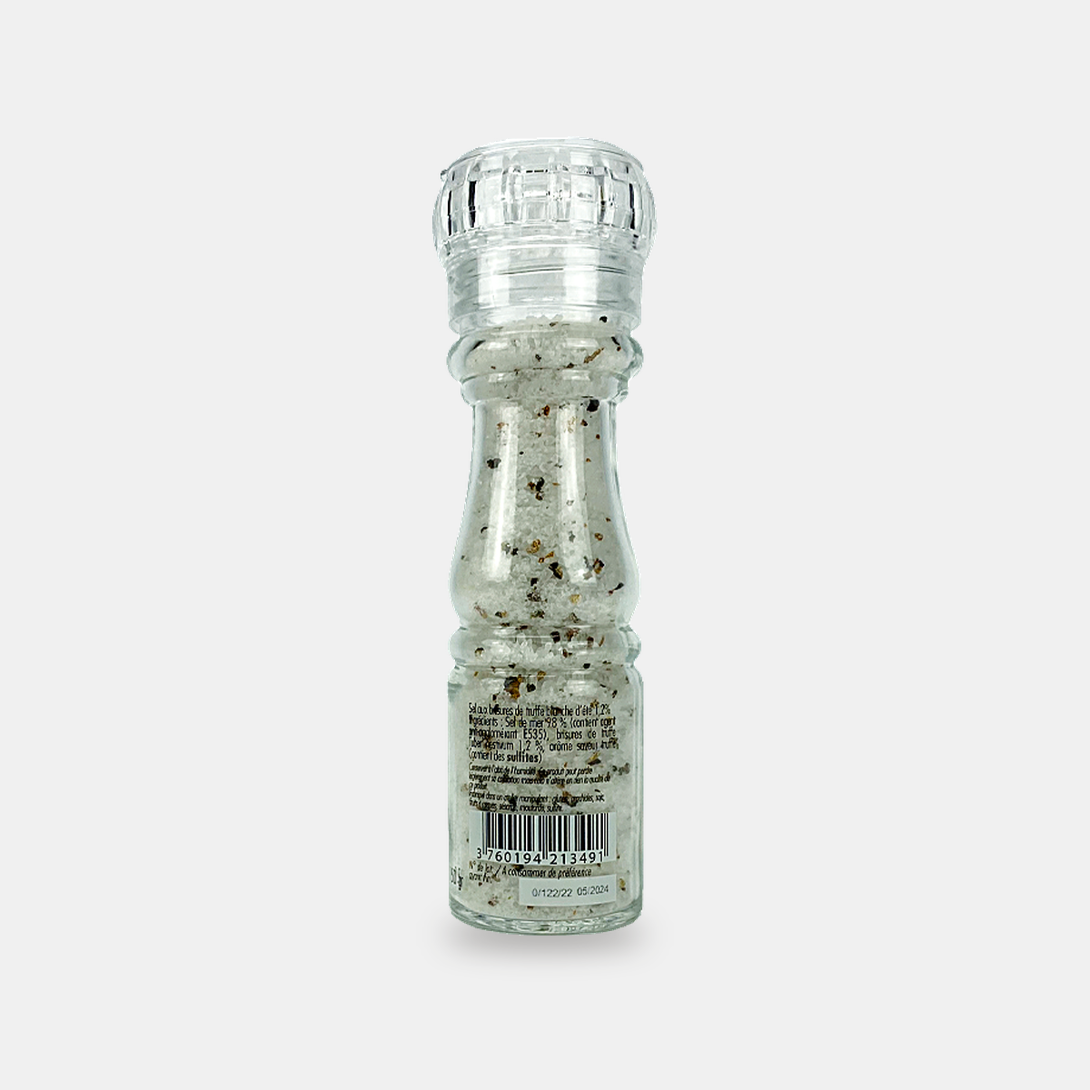 Sel aux brisures de truffe blanche d'été – moulin 150 g