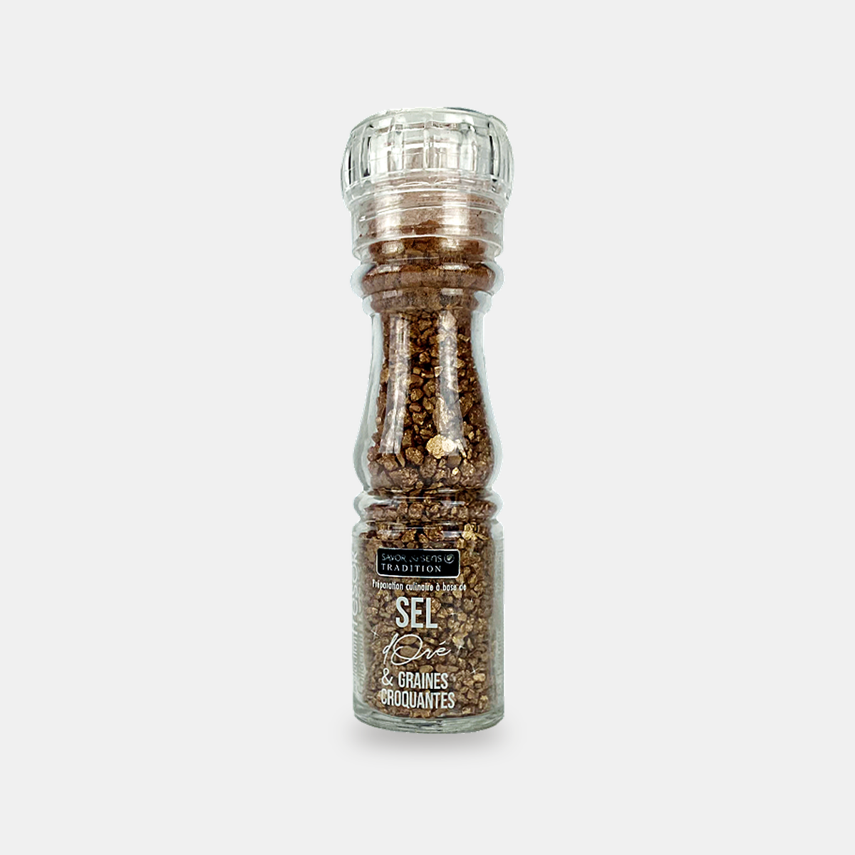 Sel doré et graines croquantes – moulin 140 g