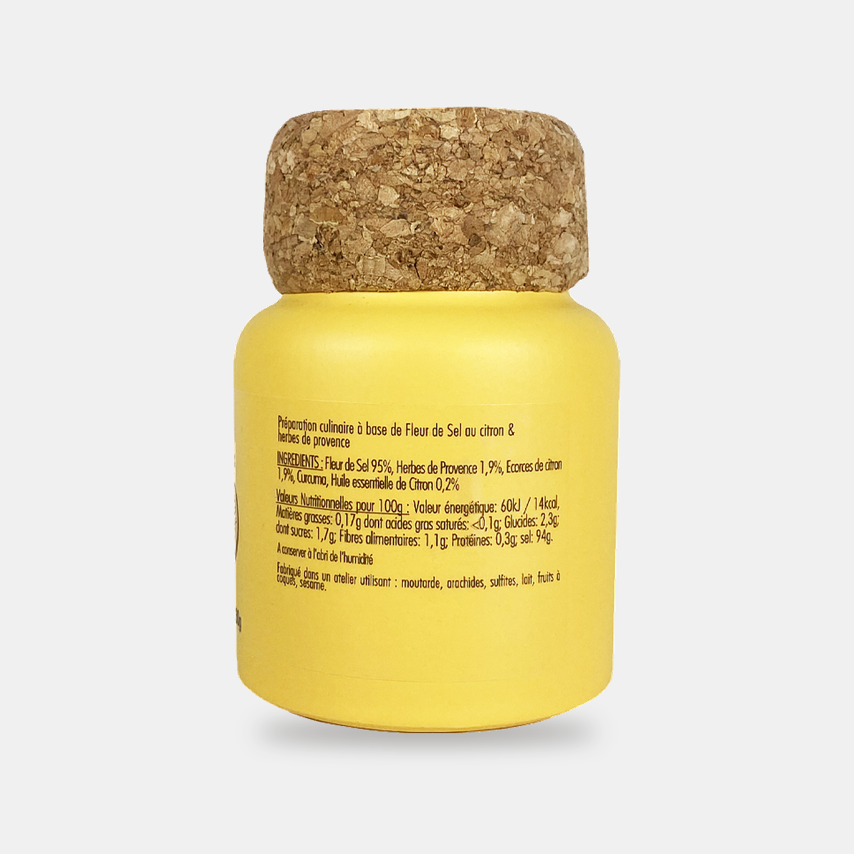 Fleur de sel au citron & herbes de Provence – dos
