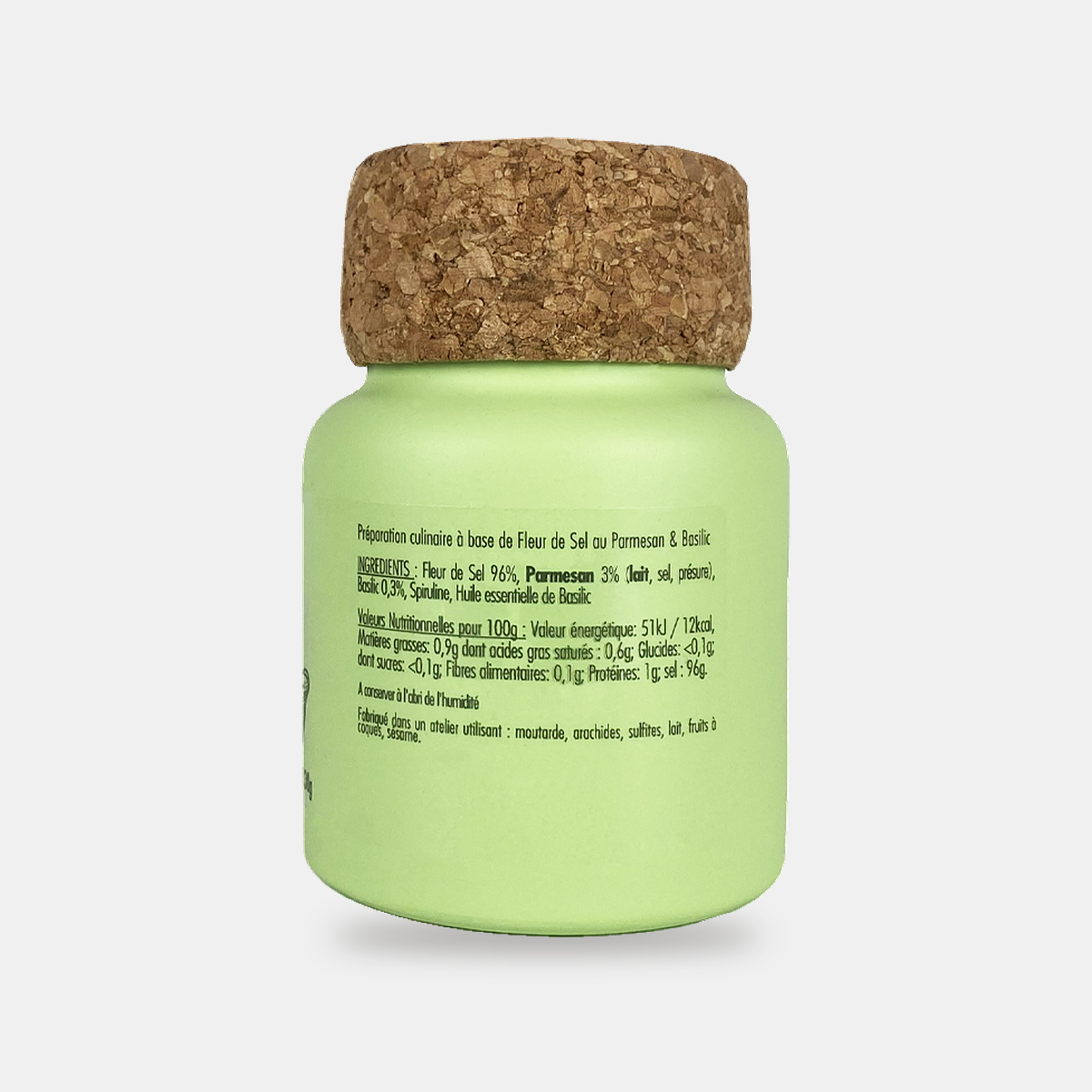Fleur de sel au parmesan & basilic – dos