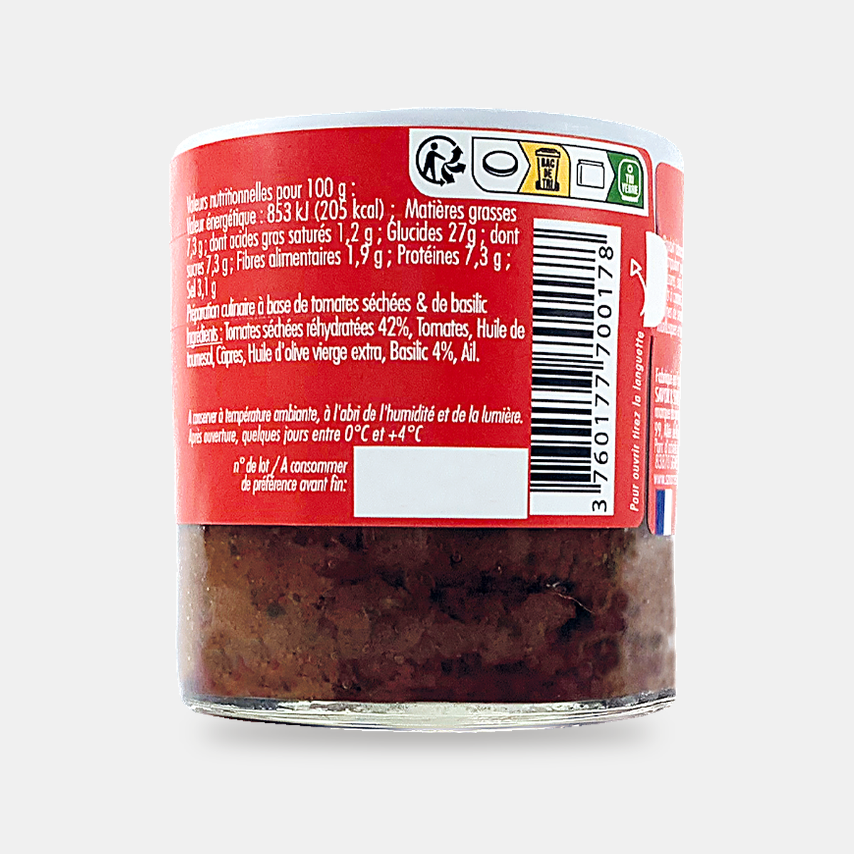 Délice de Tomate séchée au Basilic