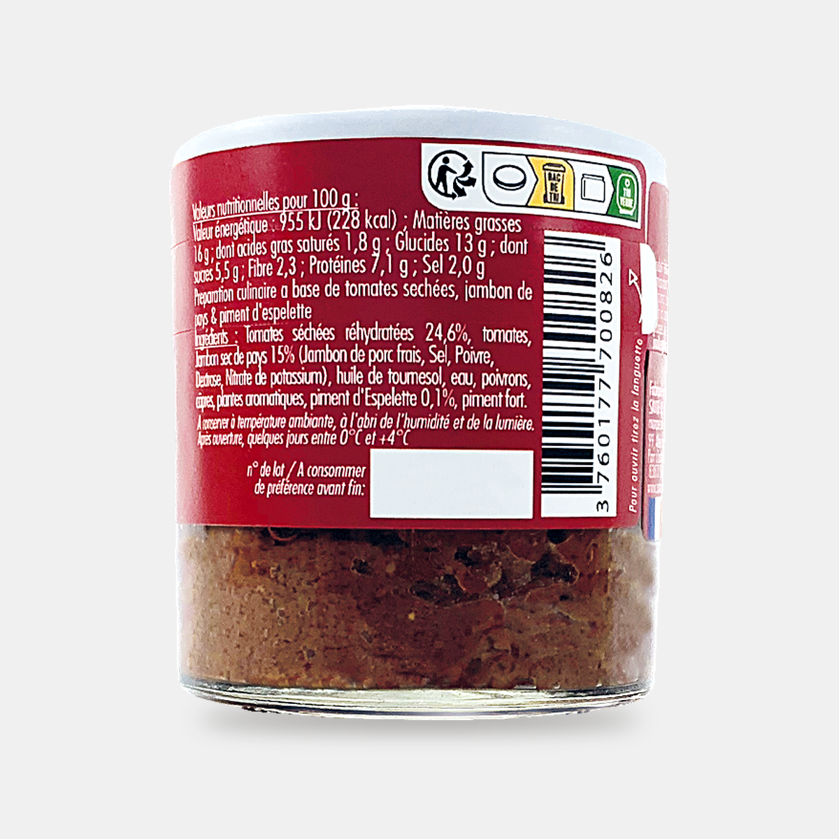Délice de Tomate, Jambon de Pays & Piment d' Espelette