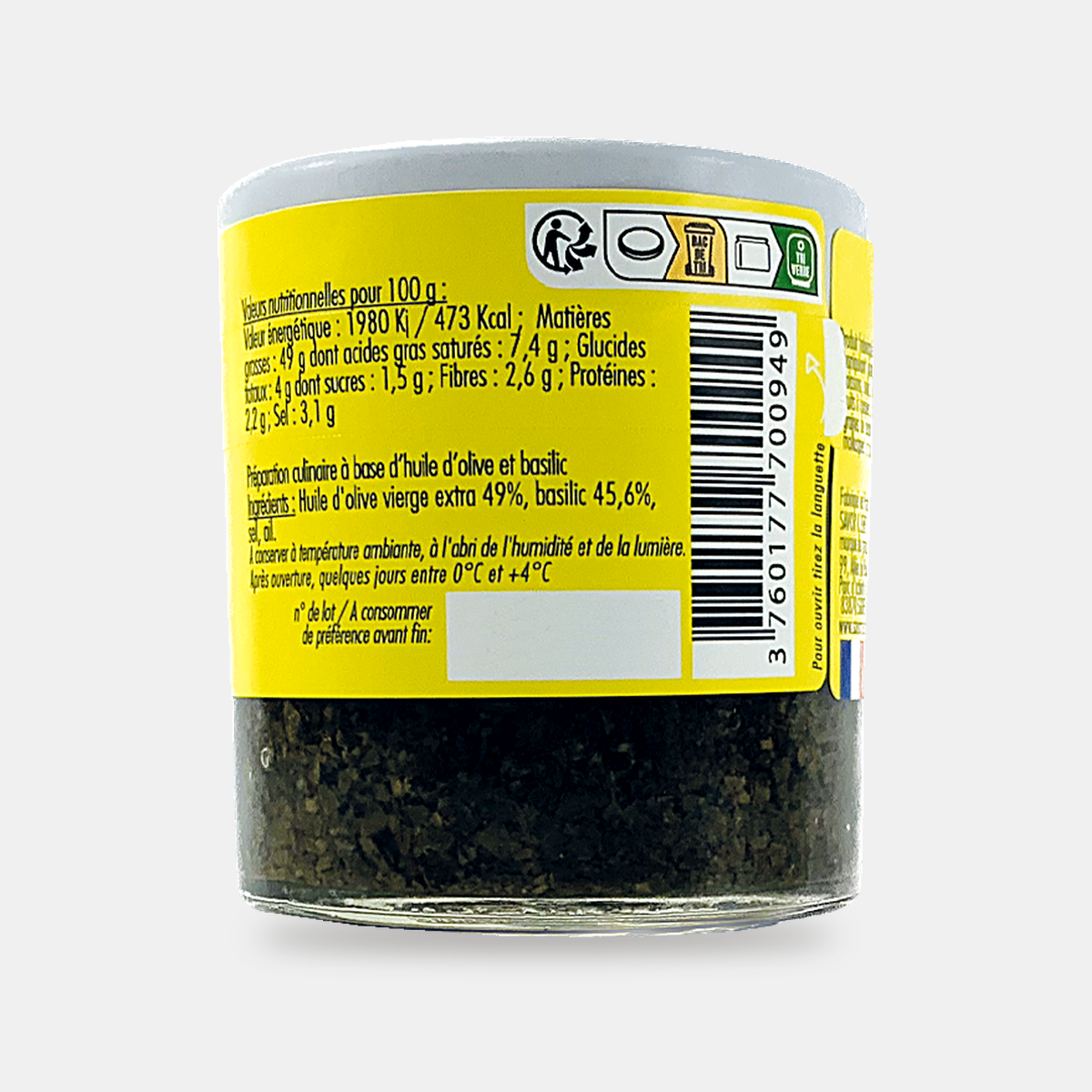 Pistou (Basilic, huile d'olive, ail)