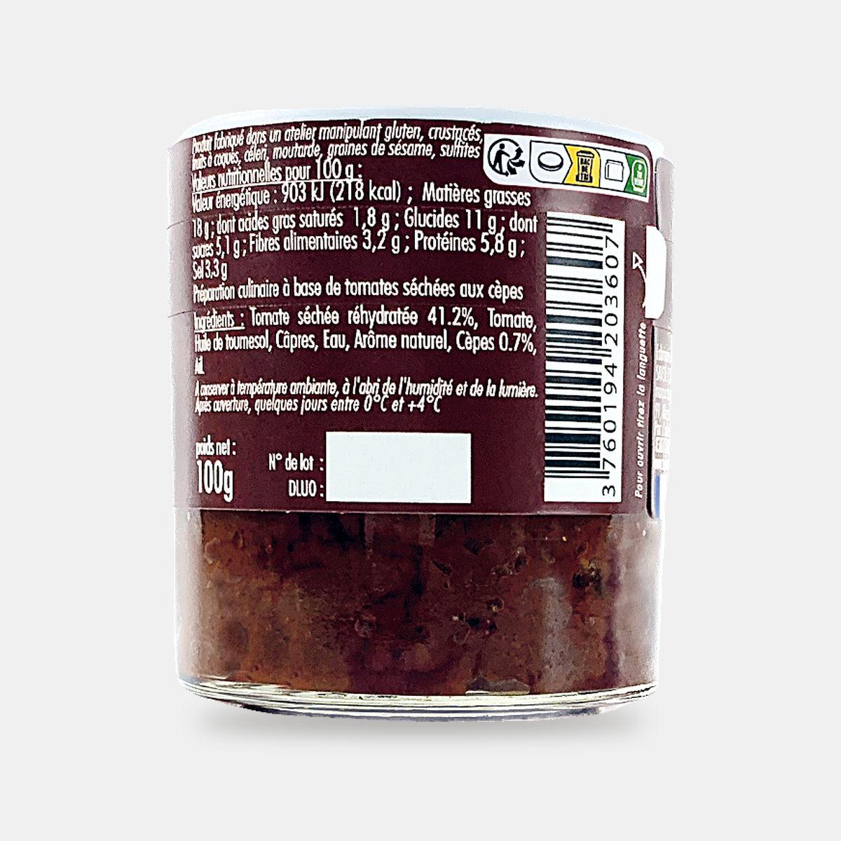Délice de Tomate séchée aux Cèpes