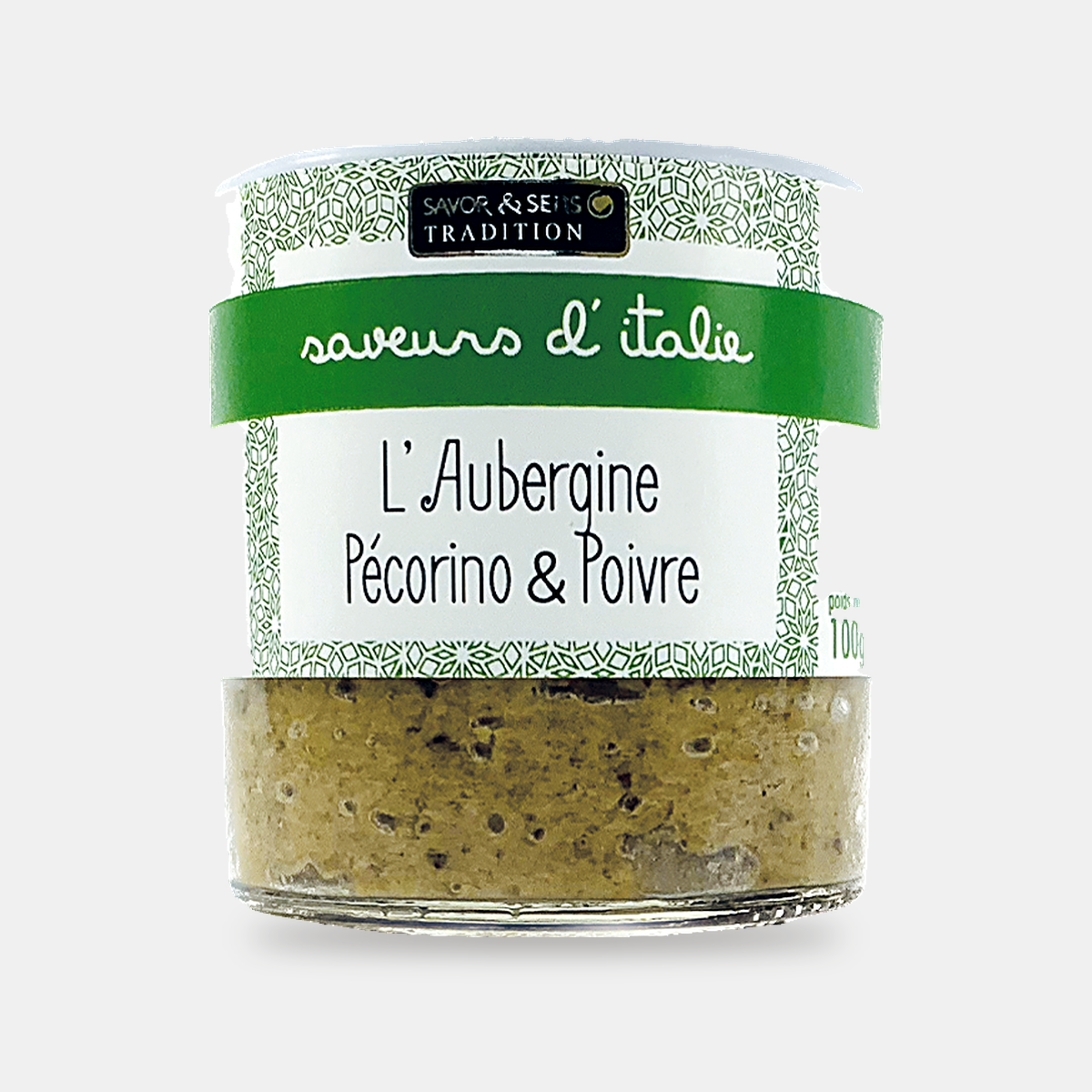 Aubergine, Pecorino et poivre