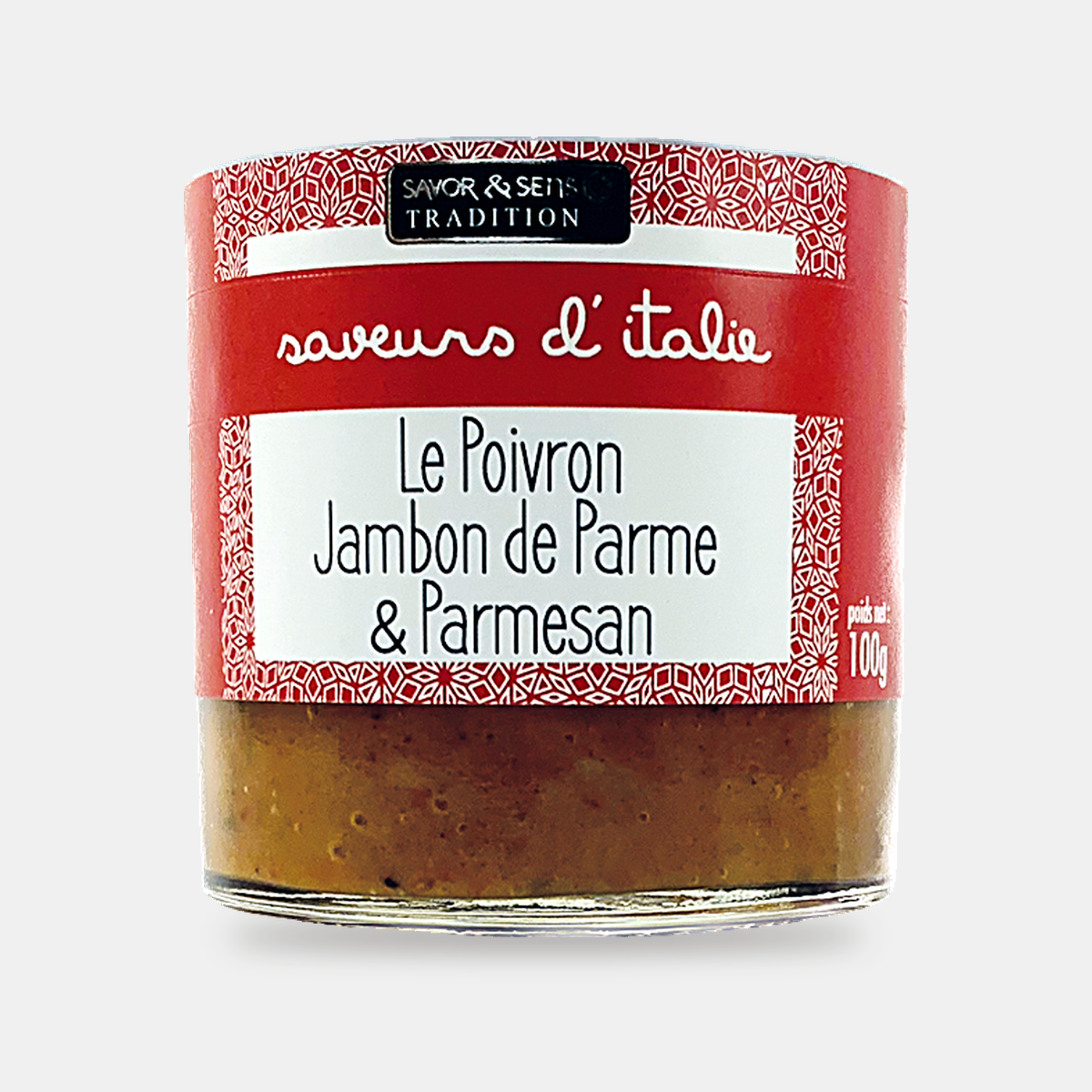 Poivron, jambon de Parme et Parmesan