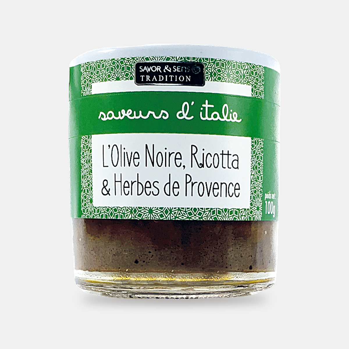 Olive noire, ricotta et herbes de provence