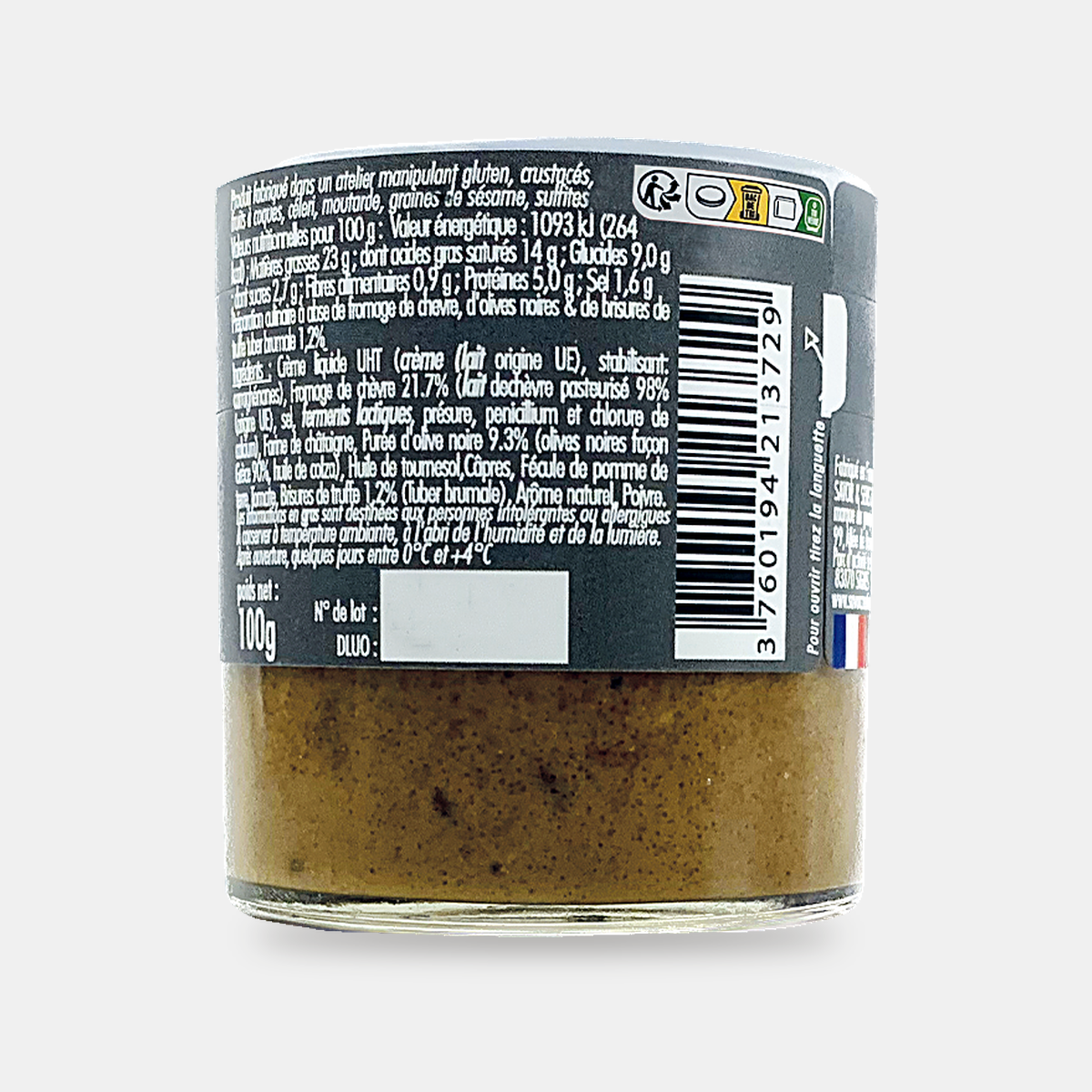 Secret du Berger (Mousse de chèvre à la brisure de truffe Brumale)