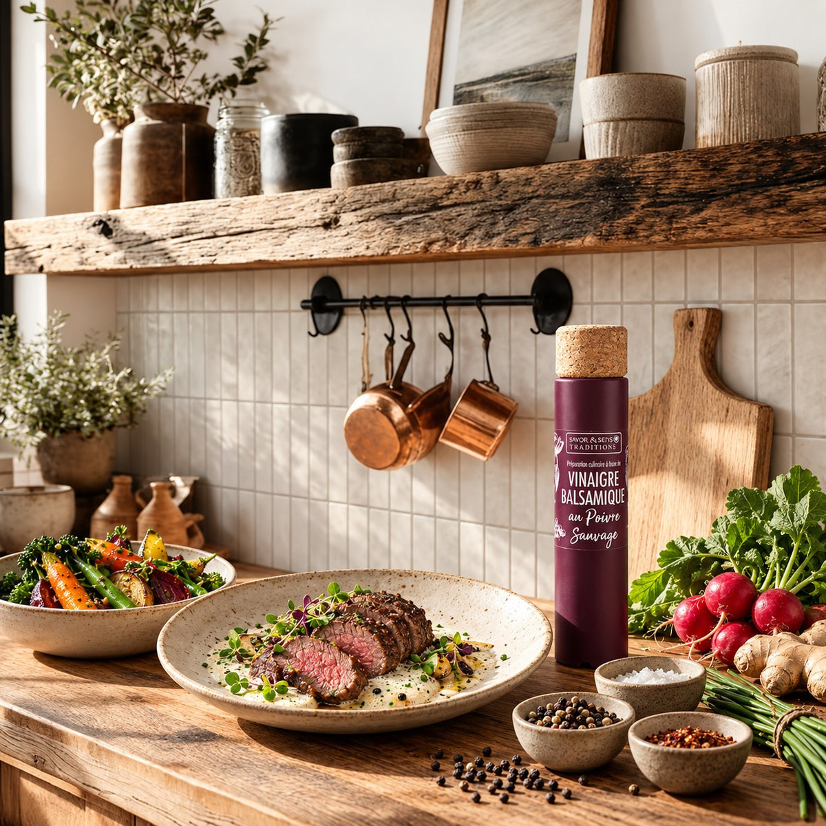 Stimmungsbild – Balsamico-Essig mit Wildpfeffer