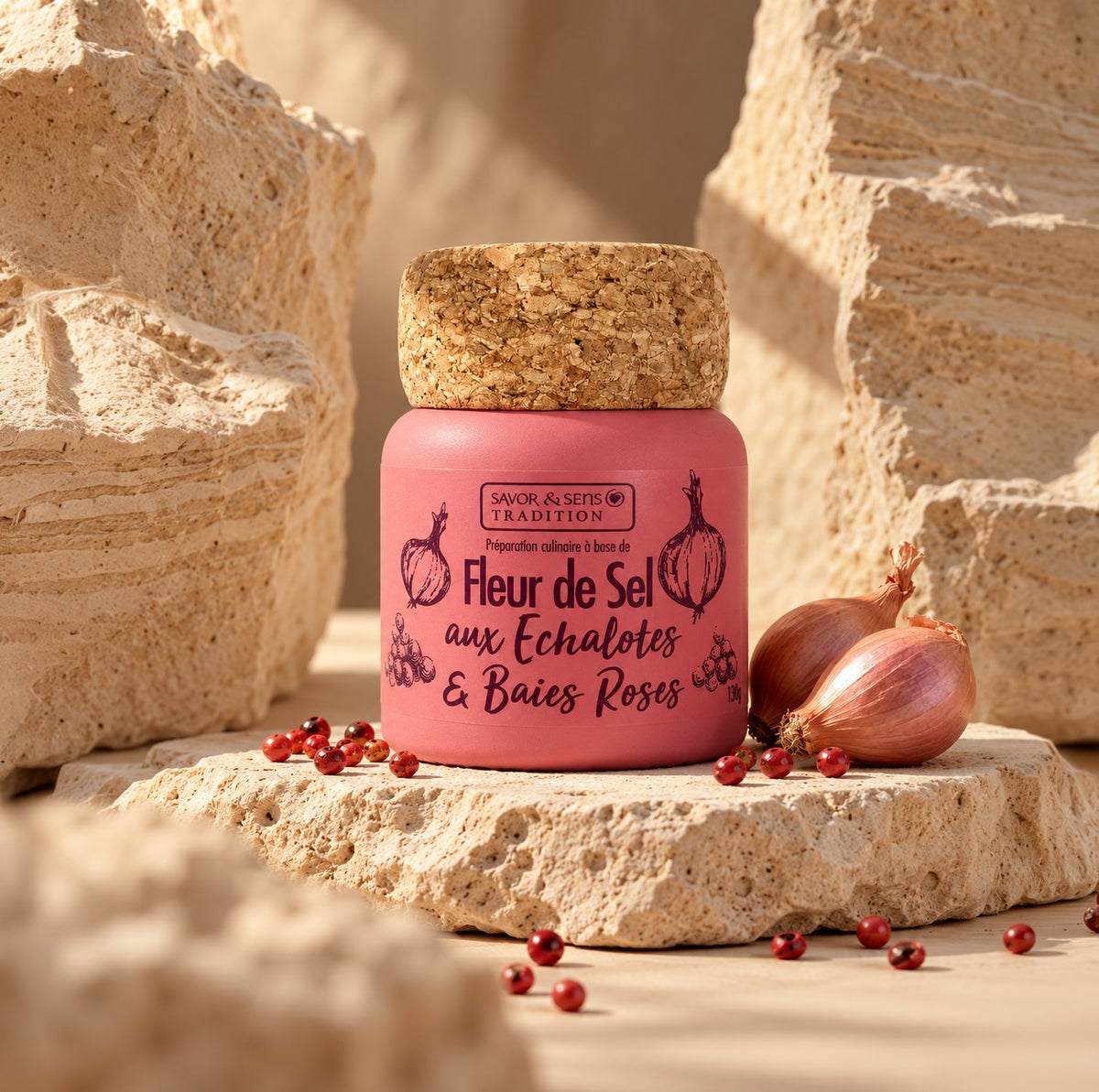 Ambiance – Fleur de sel aux échalotes & baies roses