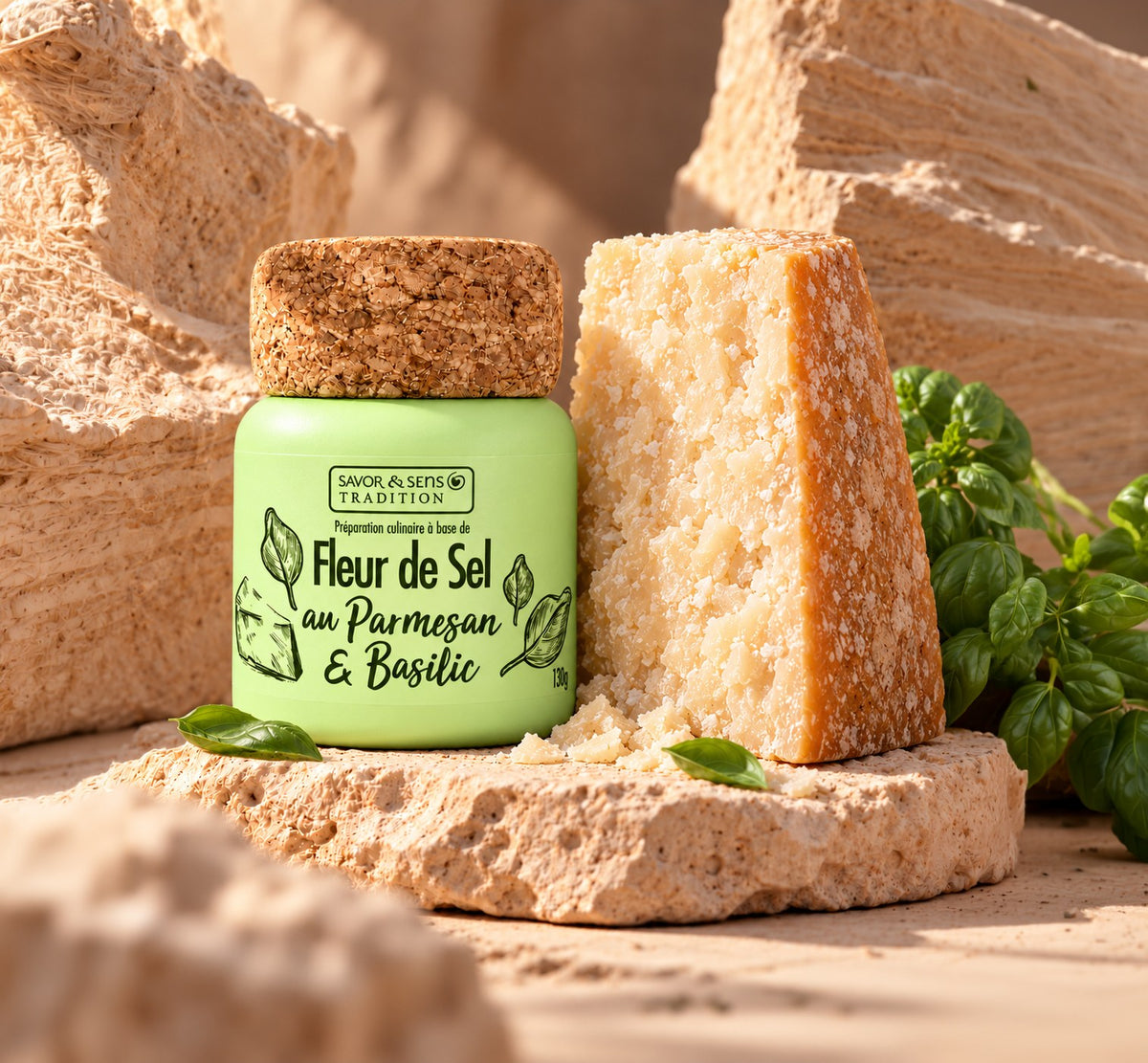 Ambiance – Fleur de sel au parmesan & basilic