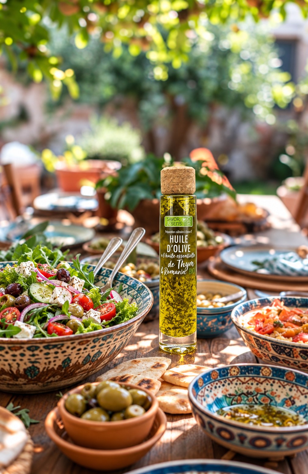 Lifestyle – Olive oil with thyme & rosemary essential oil