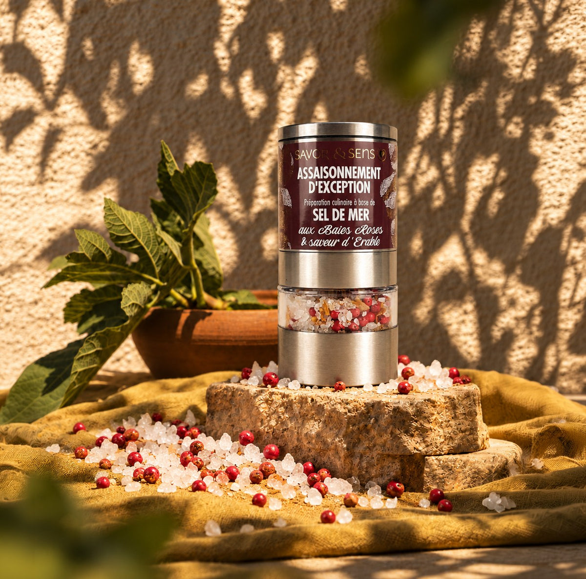 Ambiance – Sel de mer aux baies roses & saveur d'érable