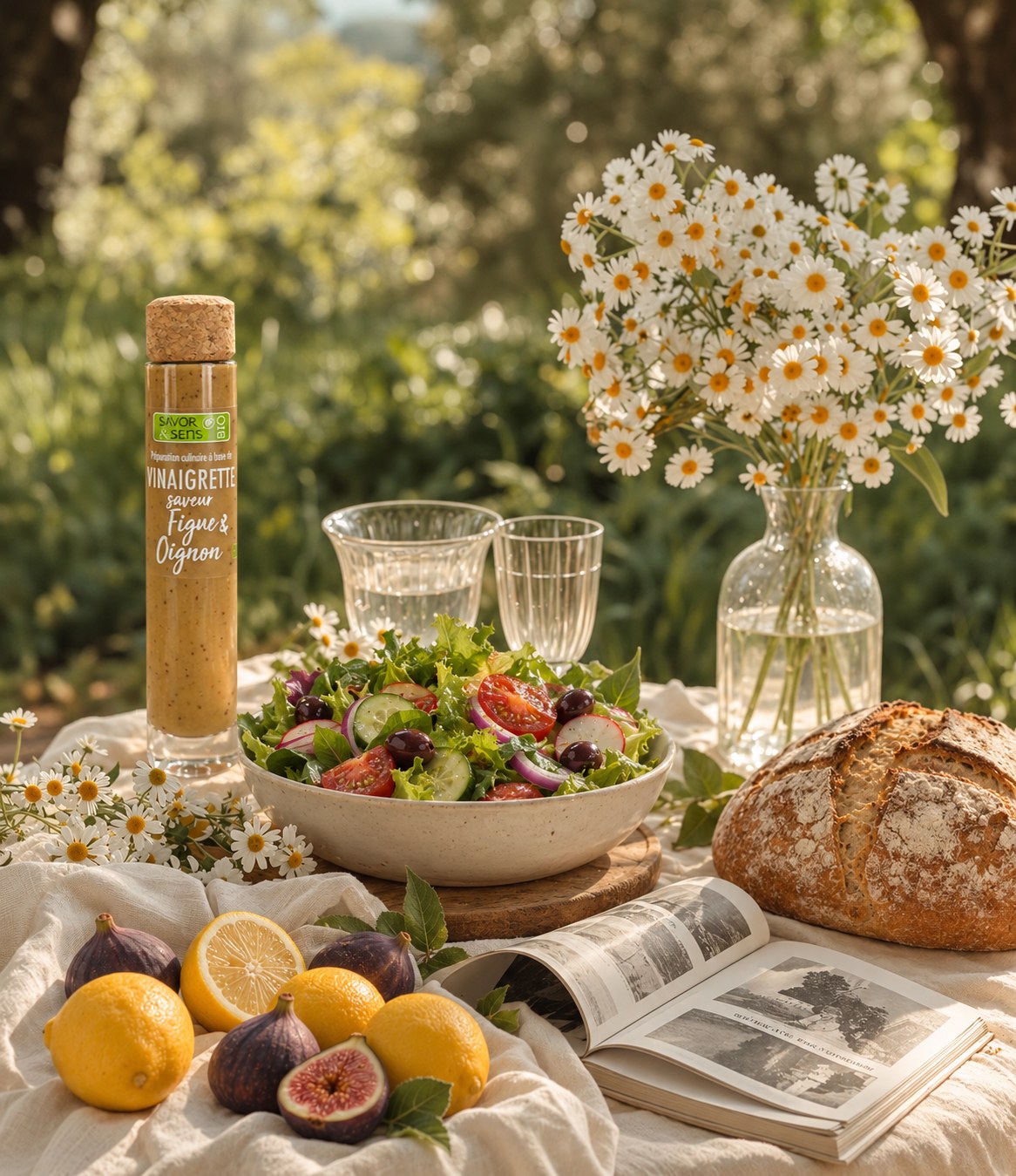 Stimmungsbild – Bio-Vinaigrette mit Feigen- & Zwiebelgeschmack